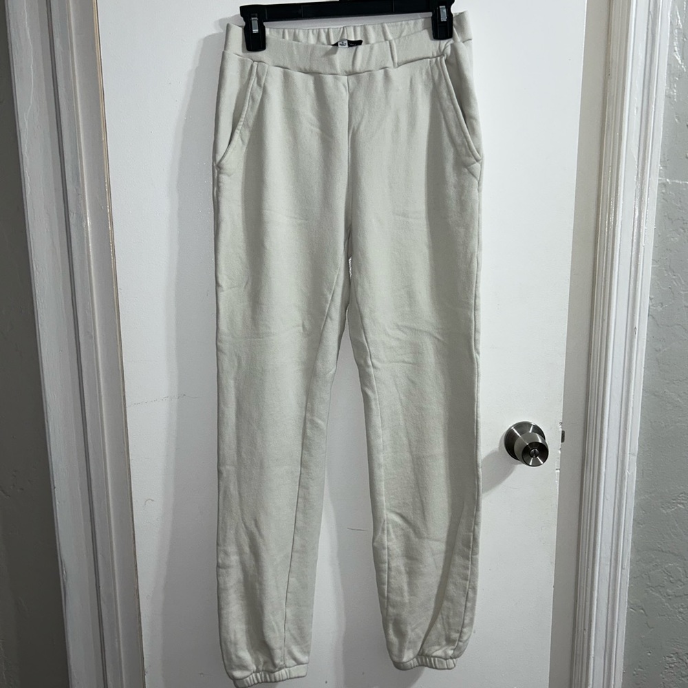 Something Navy off White Joggers